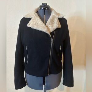 GAP INC. - Sherpa Wool blend motor jacket